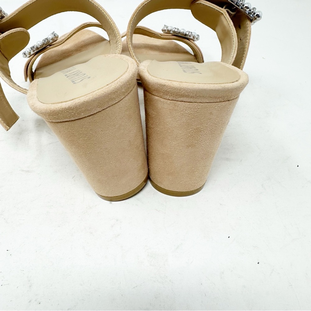 STUART WEITZMAN Pearl Geo Buckle 75 Slide NWOT in Size 8.5 - Picture 6 of 8